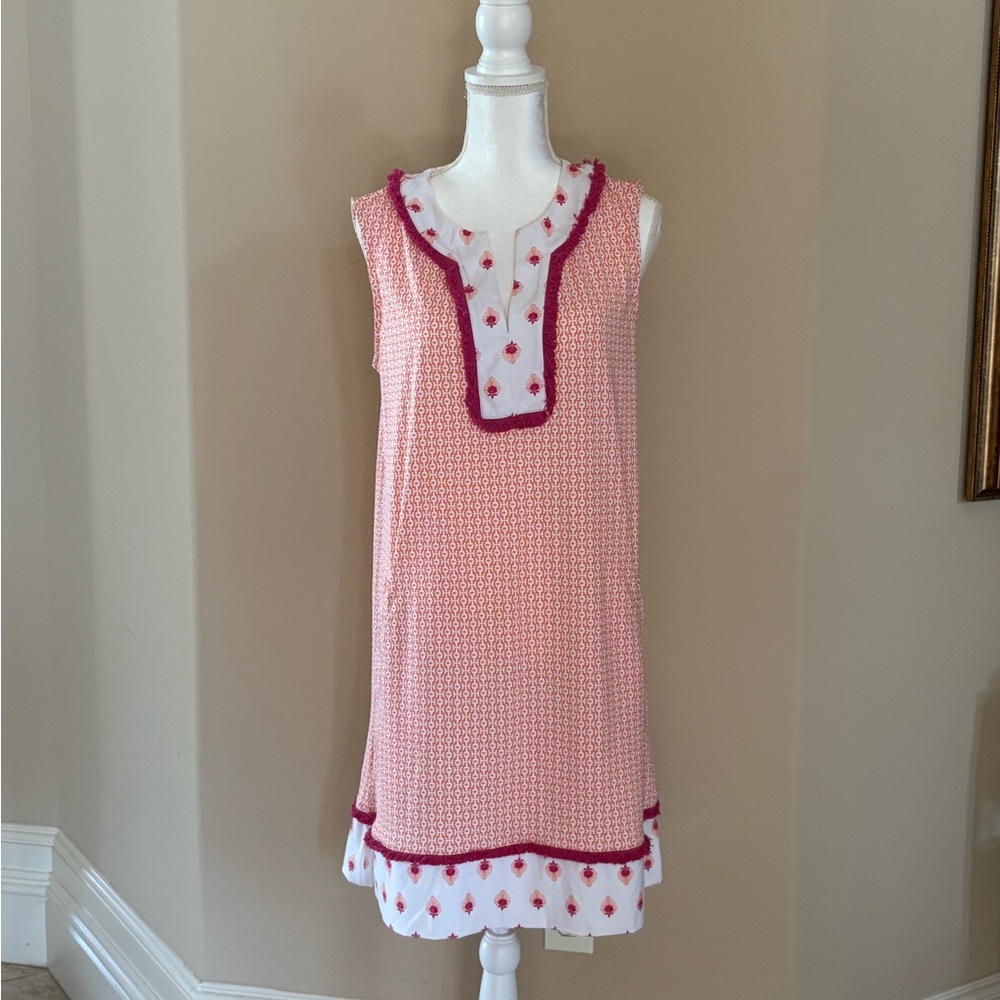 Cabana Life Pink and White Tunic Dress